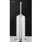 Serie Accessori CELESTE CROMO PORTA SCOPINO tubolare (Cromo / Vetro)
