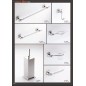 SERIE ACCESSORI DIVA 8pz CROMO VETRO