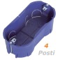 SCATOLA PORTAFRUTTI a INCASSO 4posti (00404) per Cartongesso