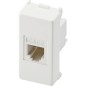 PRESA MIX  RJ11 BIANCA PLUG 6/4