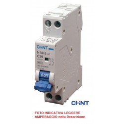 INTERRUTTORE MAGNETOTERMICO NBH8-40 1Polo+N  6A...