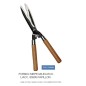 FORBICI SIEPE Manico LEGNO ECO Lama ACCIAIO(Cod. 85995 PAPILLON)