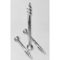 GEOVITE TESTA PICCOLA 140mm  ZINCATA Lunghezza 1000mm (100cm)