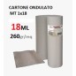CARTONE ONDULATO MT 1x18  MONOFOGLIO a ROTOLO 260gr/MQ