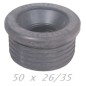 MORSETTO GOMMA NERA 50x26-35 PP (per scarichi / curve Tecniche)