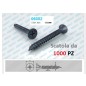VITE AutoFilettante TSP 3,5x 45 mm Nere Fosfatate per CARTONGESSO (PH2) 06052Confezione da 1000pz