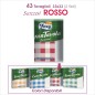 FOXY GRAN TAVOLA 43 TOVAGLIOLI 33x33 2Veli CARTA SCOZZESE ROSSO