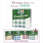 FOXY GRAN TAVOLA 43 TOVAGLIOLI 33x33 2Veli CARTA SCOZZESE VERDE