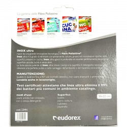 EUDOREX - PANNO INOX FIBRA POLIATTIVA EUDOREX 30x32cm - a soli 2,00 € su FESEA online - fesea.shop