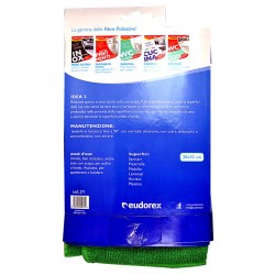 EUDOREX - PANNI IDEA MICROFIBRA (Giallo-Blu-Verde) EUDOREX 3pz da 30x32cm - a soli 2,40 € su FESEA online - fesea.shop