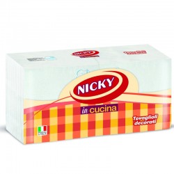 NICKY - TOVAGLIOLI DECORATI 32x33 1 VELO NICKY in CUCINA 224pz - a soli 2,20 € su FESEA online - fesea.shop