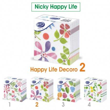 NICKY - TOVAGLIOLI DECORO D2 33x33 1 VELO NICKY HAPPY LIFE 70pz - a soli 1,50 € su FESEA online - fesea.shop