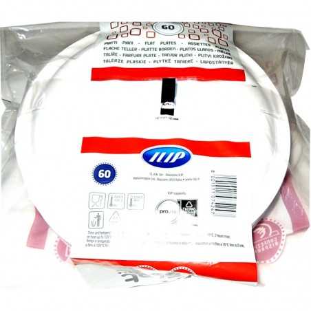 ILIP - PIATTO PIANO in POLIPROPILENE per MICROONDE BIANCO 60pz - a soli 3,80 € su FESEA online - fesea.shop