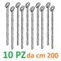 PENDINO OCCHIELLO CHIUSO Ø 4 mm da cm 200 (KNAUF Art. 58584)Per CARTONGESSO Blister da 10pz