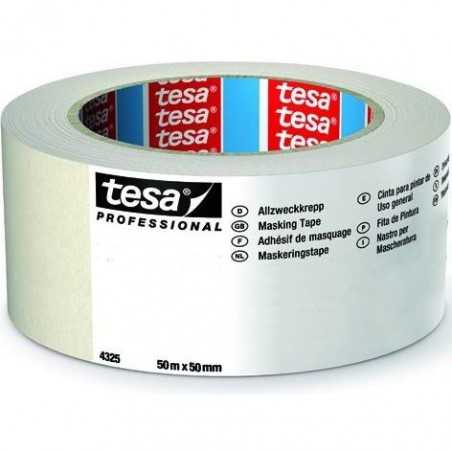 tesa - NASTRO CARTA TESA 50mm Art. 04325-00004 (50m x 50mm) MASCHERATURE PROFESSIONALI 50Metri x Larghezza 50mm