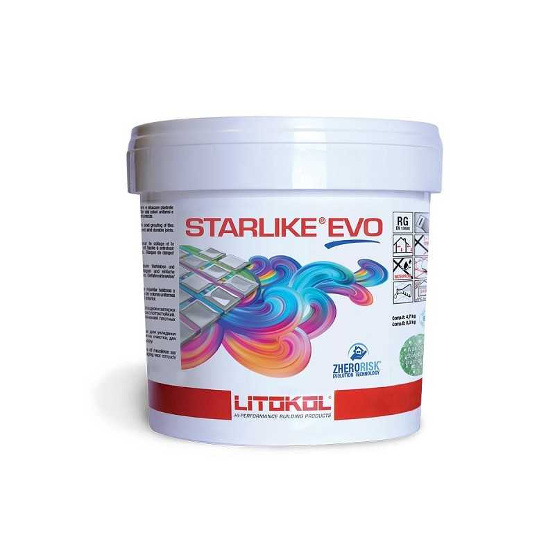 LITOKOL STARLIKE EVO 125 GRIGIO CEMENTO secchio da kg 5 - da 5Kg