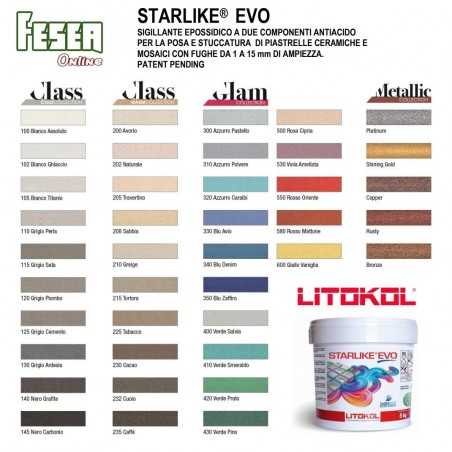 LITOKOL STARLIKE EVO 125 GRIGIO CEMENTO secchio da kg 5 - da 5Kg