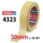 NASTRO CARTA TESA 30mm - 50MT CARTA ADESIVA 4323 MASCHERATURA UNIVERSALE