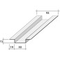 Profilo OMEGA 15 (OG300) MT3 Dimensioni: h15 x 50 alette 19mm Cod. SAP: 117278