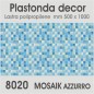 Plastonda decor MOSAIK AZZURRO (8020) PANNELLO DECORATIVO cm 50x100
