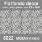 Plastonda decor MOSAIK GRIGIO (8022) PANNELLO DECORATIVO cm 50x100