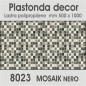 Plastonda decor MOSAIK NERO (8023) PANNELLO DECORATIVO cm 50x100