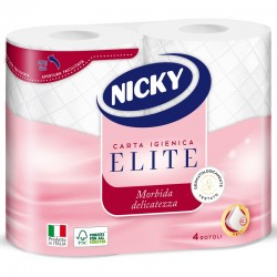 NICKY - NICKY CARTA IGIENICA ELITE 4Rotoli 3Veli - a soli 1,60 € su FESEA online - fesea.shop