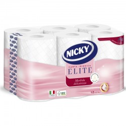 NICKY - NICKY CARTA IGIENICA ELITE 3Veli 12Rotoli - a soli 4,40 € su FESEA online - fesea.shop