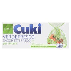 CUKI - CUKI VERDEFRESCO cm 29x42 SACCHETTI FRIGO per VERDURE MICROFORATI 20Sacchetti - a soli 1,60 € su FESEA online - fesea....