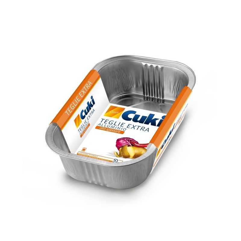 CUKI - CUKI TEGLIE EXTRA ALLUMINIO alto spessore (4/6 porzioni) 2pezzi - a soli 1,70 € su FESEA online - fesea.shop