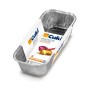 CUKI VASCHETTE ALLUMINIO doppia forza (R60G) PLUM CAKE per 4porzioni LT 0,8 (cm 23,8x10x5) 5pezzi