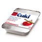 CUKI VASCHETTE ALLUMINIO (R90) doppia forza CON COPERCHI LT 2,3 (cm 28,7x22,7x4,3) per 6 PORZIONI 2pezzi