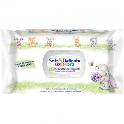 SOFT & DELICATE - SOFT & DELICATE SALVIETTE BABY da 72pz con COPERCHIO - a soli 1,20 € su FESEA online - fesea.shop