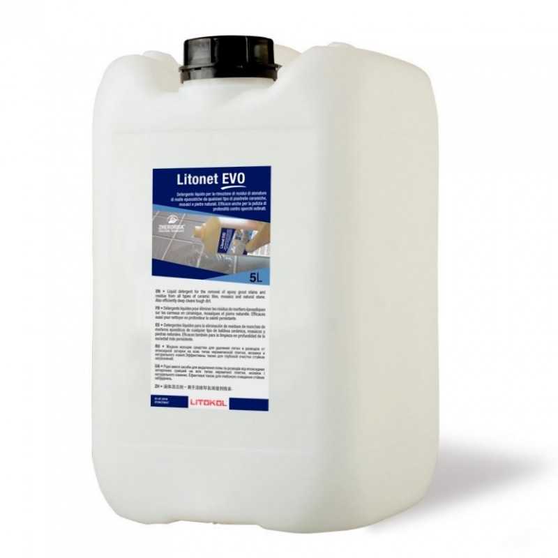 LITOKOL - Litonet EVO - LT 5 Detergente liquido per la rimozione di residui di alonature di malte epossidiche - a soli 92,20 ...