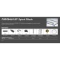 Tubo Doccia SPIRAL BLACK FLESSIBILE DOCCIA FF cm 150 Attacco Conico F x  1/2"F FK½"A – FGK½"  1500mm CHROMALUX