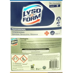 LYSOFORM - LYSOFORM CANDEGGINA PROFESSIONAL TANICA H.C.C.P. 5LT - a soli 3,50 € su FESEA online - fesea.shop