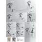 Accessori Bagno Serie MENA Kit 8pz MENA cromo