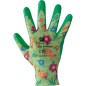 GUANTI per GIARDINO POLIESTERE/LATTICE TG 8 cod. 355131 colore VERDE-SENAPE
