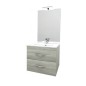 MOBILE COMPLETO SOSPESO  61cm Linea CORALLO (STROMBOLI) ROVERE GRIGIO