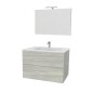 MOBILE COMPLETO SOSPESO  81cm Linea CORALLO (STROMBOLI) ROVERE GRIGIO