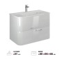MOBILE SOSPESO Linea GEOS (ALICUDI) BIANCO  80cm