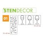 STENDECOR 01 - SERIE BICCHIERI confezione 7pz STENDECOR 01 - SERIE BICCHIERI confezione 7pz
