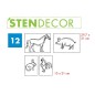 STENDECOR 12 - SERIE ANIMALI confezione 4pz