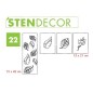 STENDECOR 22 - SERIE FOGLIE confezione 7pz