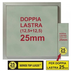 BOTOLA cm  80 x  80 Serie TOP Lux25  QUADRATA