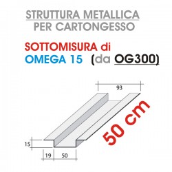Siniat - Profilo OMEGA 15 da 50cm (prodotto da OG300) - a soli 1,50 € su FESEA online - fesea.shop