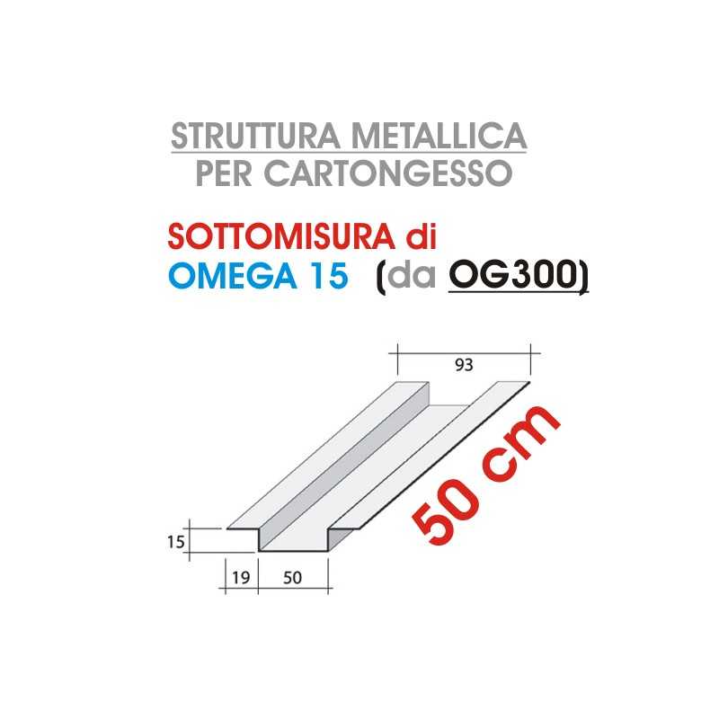 Siniat - Profilo OMEGA 15 da 50cm (prodotto da OG300) - a soli 1,50 € su FESEA online - fesea.shop