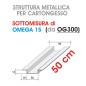 Profilo OMEGA 15 da  50cm (prodotto da OG300)