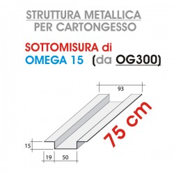 Siniat - Profilo OMEGA 15 da 75cm (prodotto da OG300) - a soli 2,20 € su FESEA online - fesea.shop