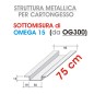 Profilo OMEGA 15 da  75cm (prodotto da OG300)